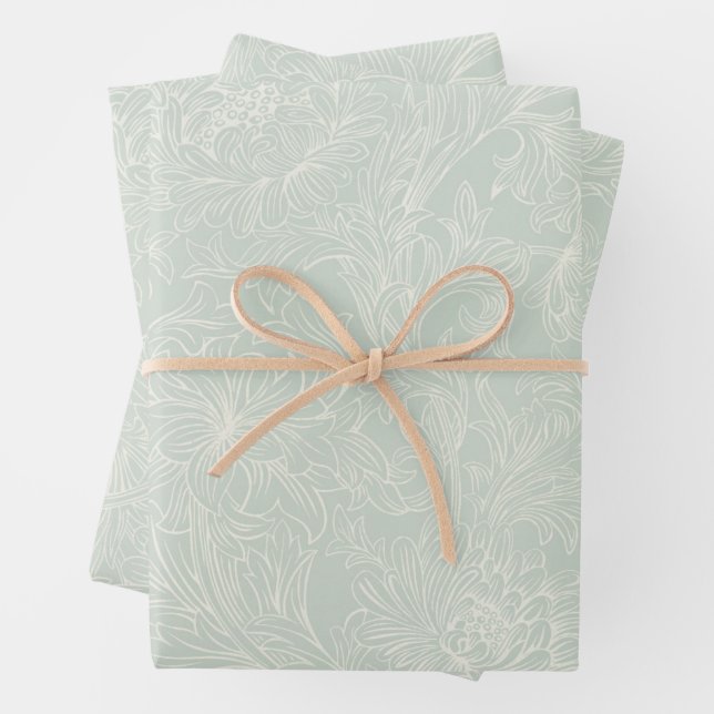 William Morris Chrysanthemum Pattern Wrapping Pape Geschenkpapier Set (Beispiel)