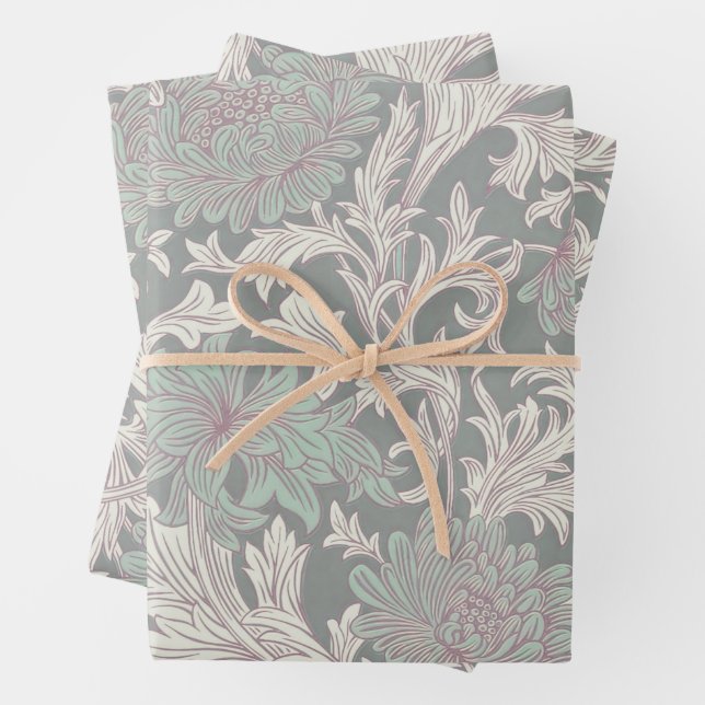 William Morris Chrysanthemum Pattern Wrapping Pape Geschenkpapier Set (Beispiel)