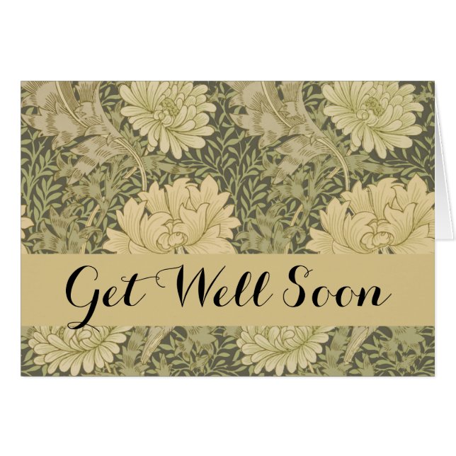 William Morris Chrysanthemum Sage Blume (Vorderseite (Horizontal))