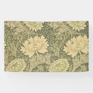 William Morris Chrysanthemum Sage Blume Banner