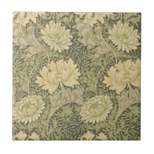 William Morris Chrysanthemum Sage Blume Fliese