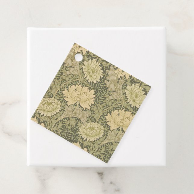 William Morris Chrysanthemum Sage Blume Geschenkanhänger (Beispiel)