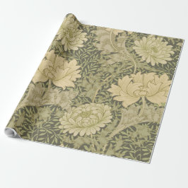 William Morris Chrysanthemum Sage Blume Geschenkpapier