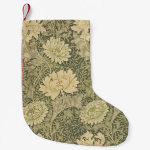 William Morris Chrysanthemum Sage Blume Kleiner Weihnachtsstrumpf