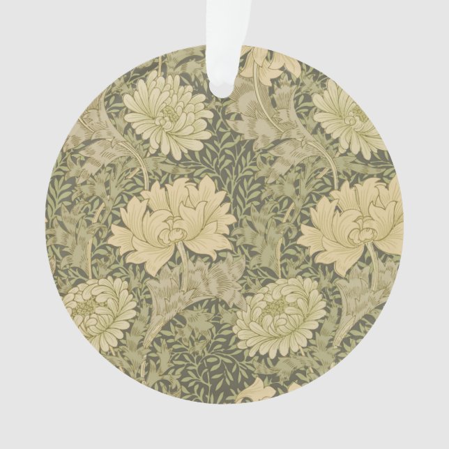 William Morris Chrysanthemum Sage Blume Ornament (Vorderseite)