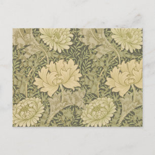 William Morris Chrysanthemum Sage Blume Postkarte