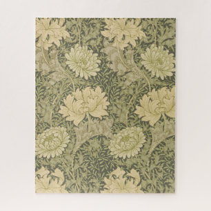 William Morris Chrysanthemum Sage Blume Puzzle