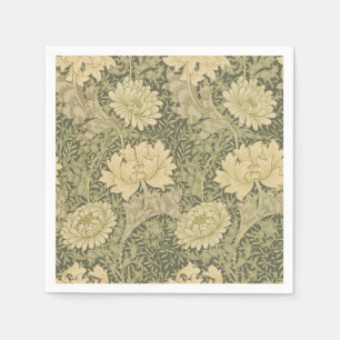 William Morris Chrysanthemum Sage Blume Serviette