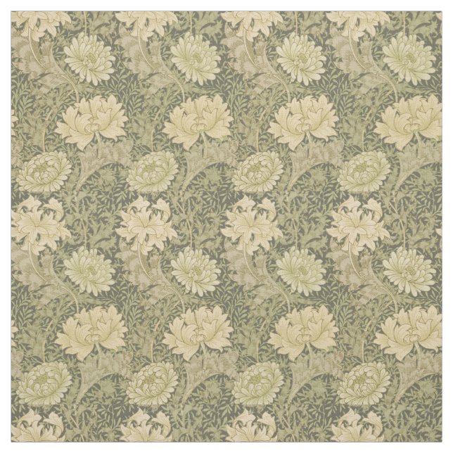 William Morris Chrysanthemum Sage Blume Stoff (Muster)