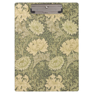 William Morris Chrysanthemum Salbei-Blume Klemmbrett