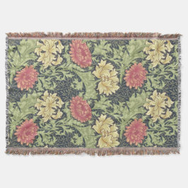 William Morris Chrysanthemum Vintage Blumenart Decke