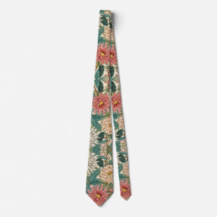 William Morris Chrysanthemums Floral Art Nouveau Krawatte
