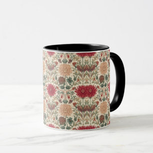 William Morris Chrysanthemums Floral Art Nouveau Tasse