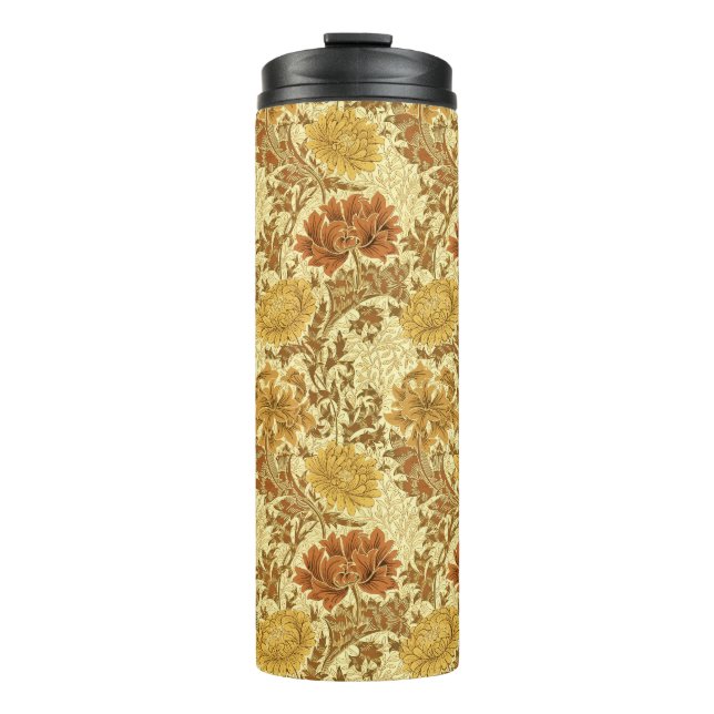 William Morris Chrysanthemums, Mustard Gold Thermosbecher (Vorderseite)