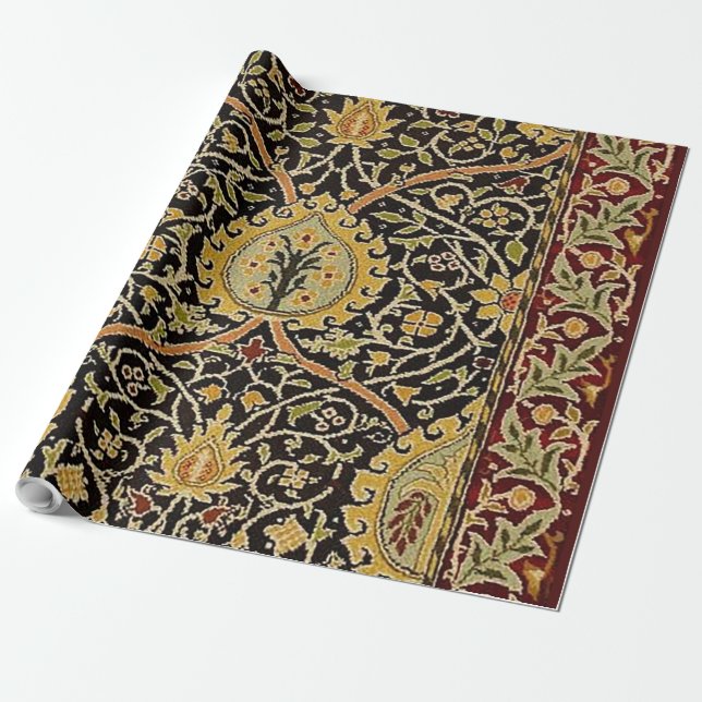 William Morris Classic Teppich Art Print Design Geschenkpapier (Ungerollt)