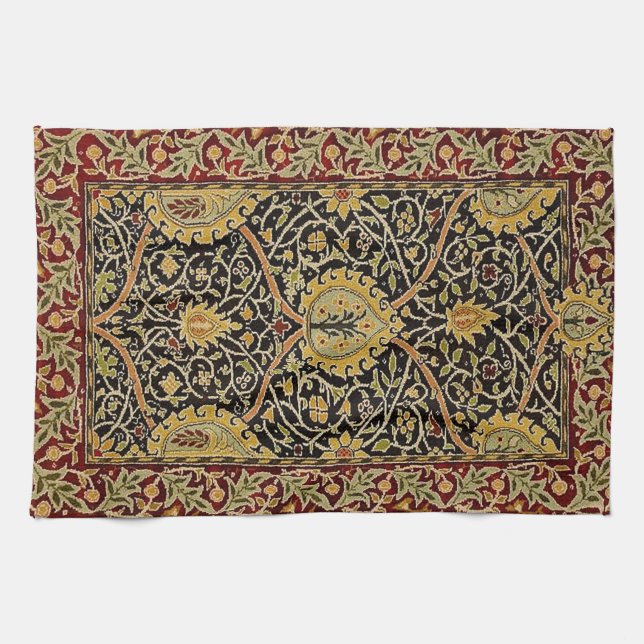 William Morris Classic Teppich Art Print Design Küchentuch (Horizontal)