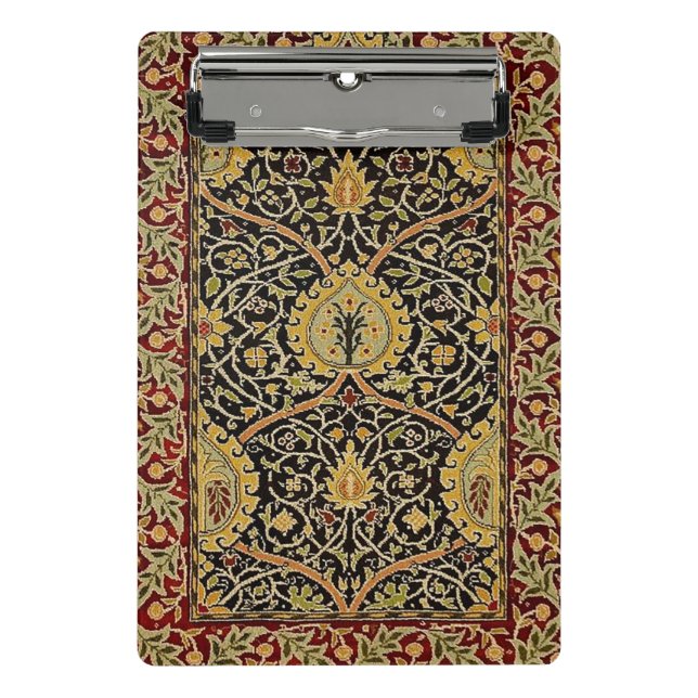 William Morris Classic Teppich Art Print Design Mini Klemmbrett (Vorderseite)