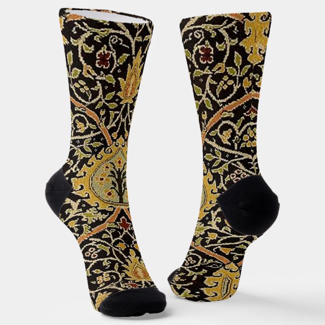 William Morris Classic Teppich Art Print Design Socken (Gewinkelt)