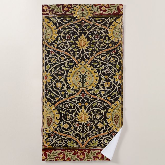 William Morris Classic Teppich Art Print Design Strandtuch (Vorderseite)