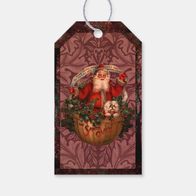 William * Morris Claus Geschenkanhänger (Vorderseite)
