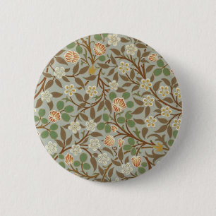 William Morris Clover Botanische Blume Button
