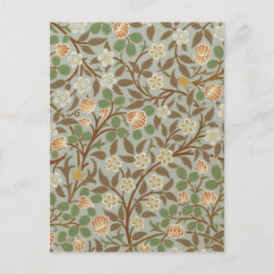 William Morris Clover Botanische Blume Postkarte