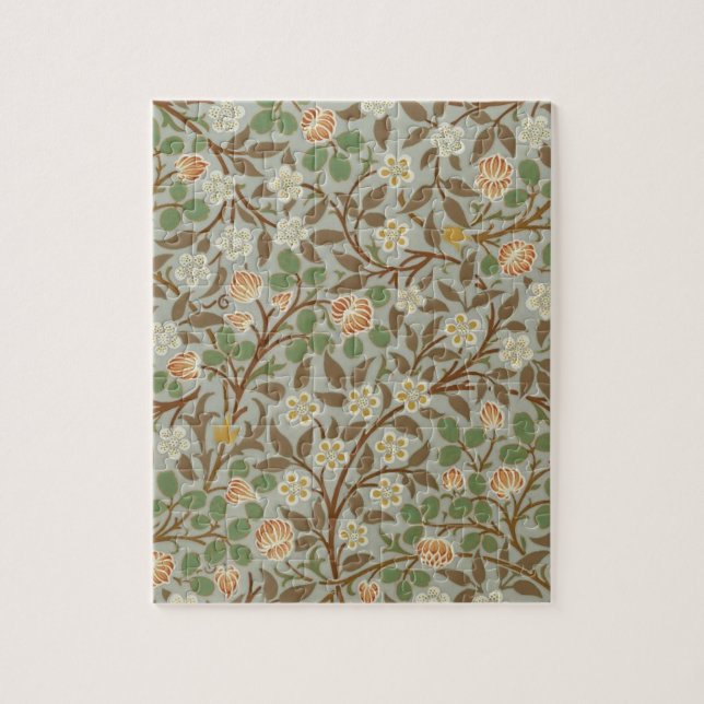 William Morris Clover Botanische Blume Puzzle (Vertikal)