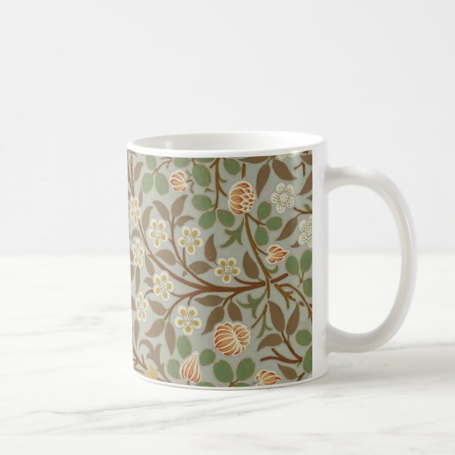 William Morris Clover Botanische Blume Tasse (Rechts)