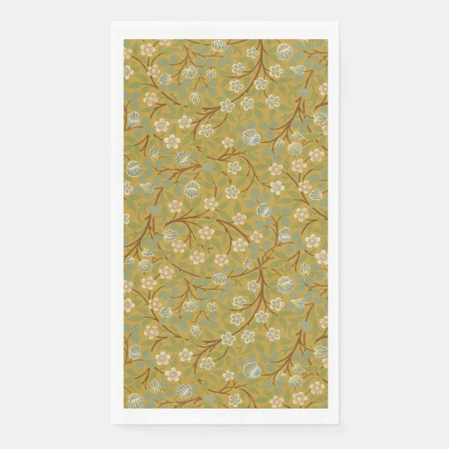 William Morris Clover Vintage Blumige Kunst Serviette (Vorderseite)