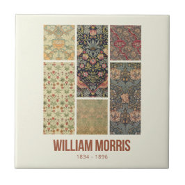 William Morris Collected Art Pattern Collage Fliese