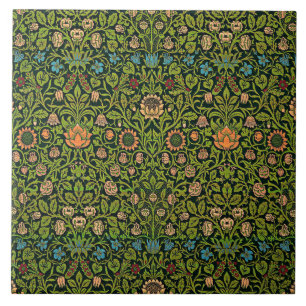 William Morris - Columbine, dunkelgrün, Case-Mate Fliese