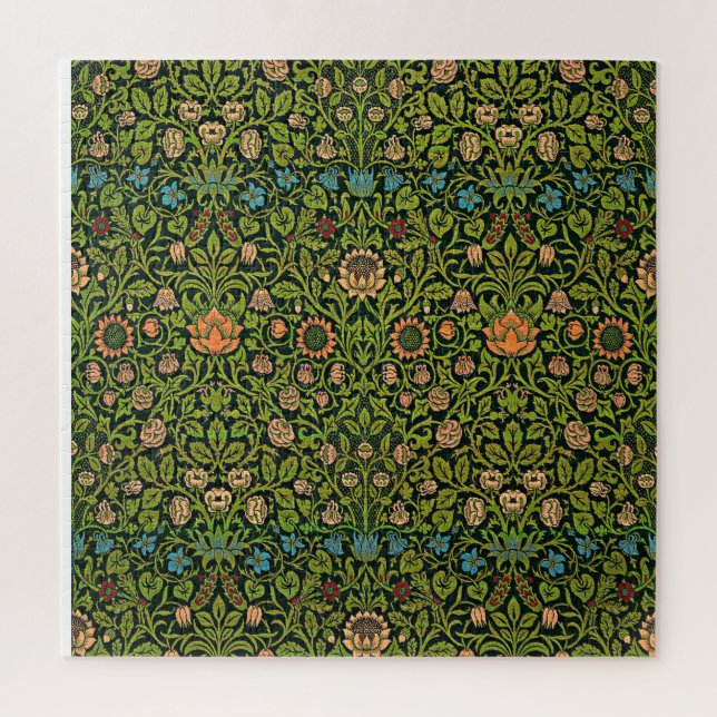 William Morris - Columbine, dunkelgrün, Case-Mate Puzzle (Vertikal)