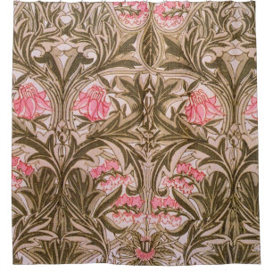 William Morris - Columbine Pattern 1876 Duschvorhang
