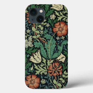 William Morris Compton Floral Art Nouveau Muster iPhone 13 Hülle
