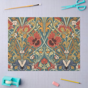 William Morris Compton Floral Art Nouveau Muster Seidenpapier
