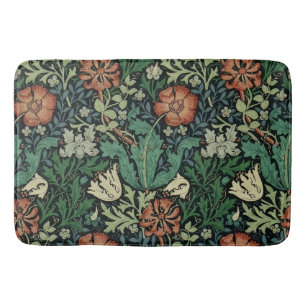William Morris Compton Floral Art Nouveau Pattern Badematte
