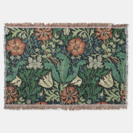 William Morris Compton Floral Art Nouveau Pattern Decke