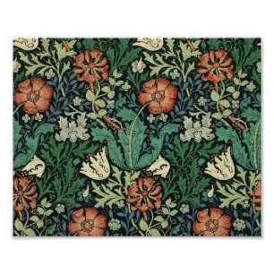 William Morris Compton Floral Art Nouveau Pattern Fotodruck
