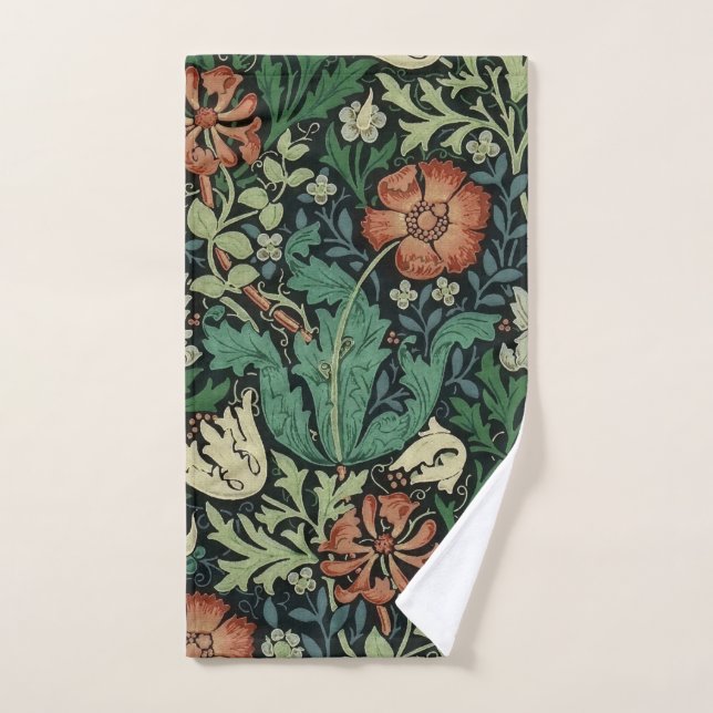 William Morris Compton Floral Art Nouveau Pattern Handtuch (Handtuch)