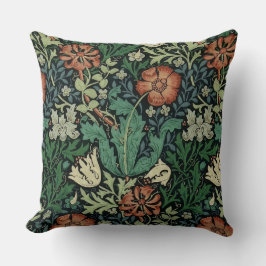 William Morris Compton Floral Art Nouveau Pattern Kissen