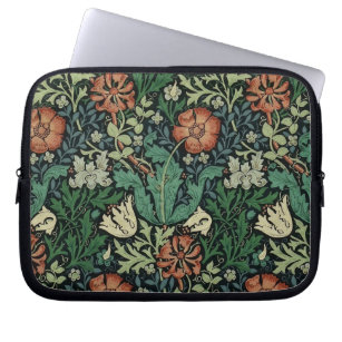 William Morris Compton Floral Art Nouveau Pattern Laptopschutzhülle