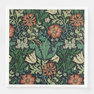 William Morris Compton Floral Art Nouveau Pattern Serviette
