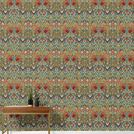 William Morris Compton Floral Art Nouveau Pattern Tapete
