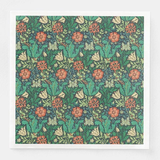 William Morris "Compton" Serviette (Vorderseite)