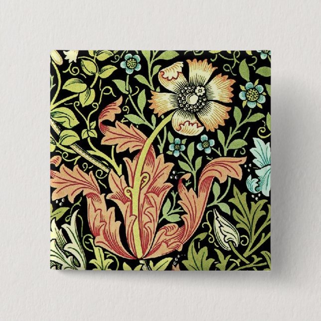 William Morris Compton Tapete Klassiker Button (Vorderseite)