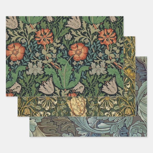 William Morris Compton Wallpaper Classic Geschenkpapier Set (Set)