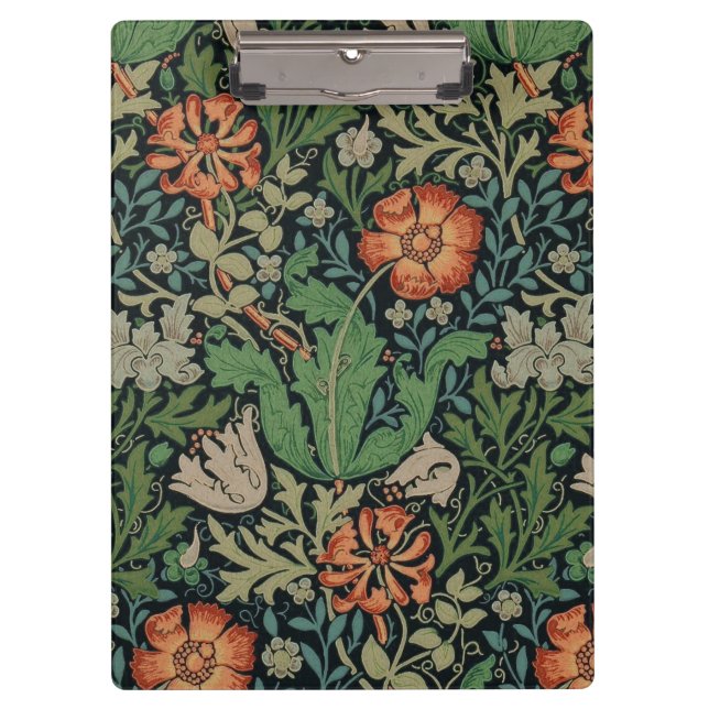 William Morris Compton Wallpaper Classic Klemmbrett (Vorderseite)