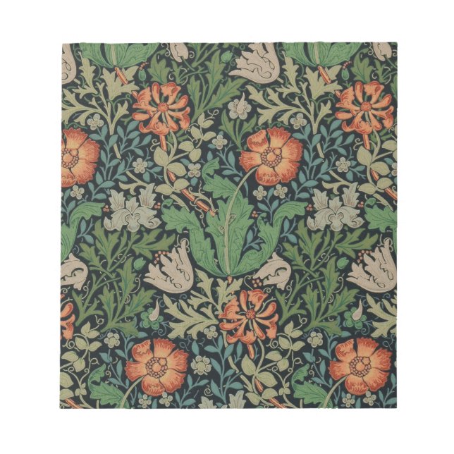 William Morris Compton Wallpaper Classic Notizblock (Vorderseite)