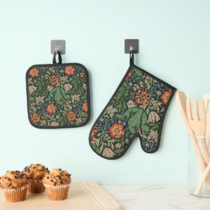 William Morris Compton Wallpaper Classic Ofenhandschuh & Topflappen-Set