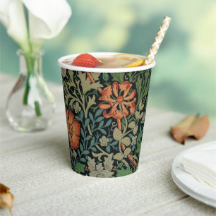William Morris Compton Wallpaper Classic Pappbecher
